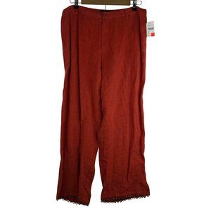 Vintage Action Wear Linen Pants Size L Siena Deadstock USA Coastal Beach Resort